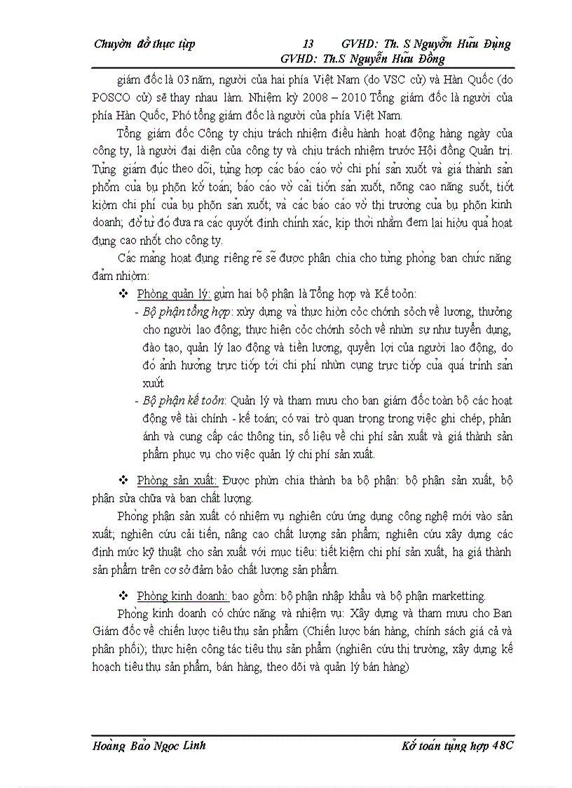 image for page Hoàn thiện công tác kế toán chi phí sản xuất và tính giá thành sản phẩm tại Công ty Thép VSC-POSCO