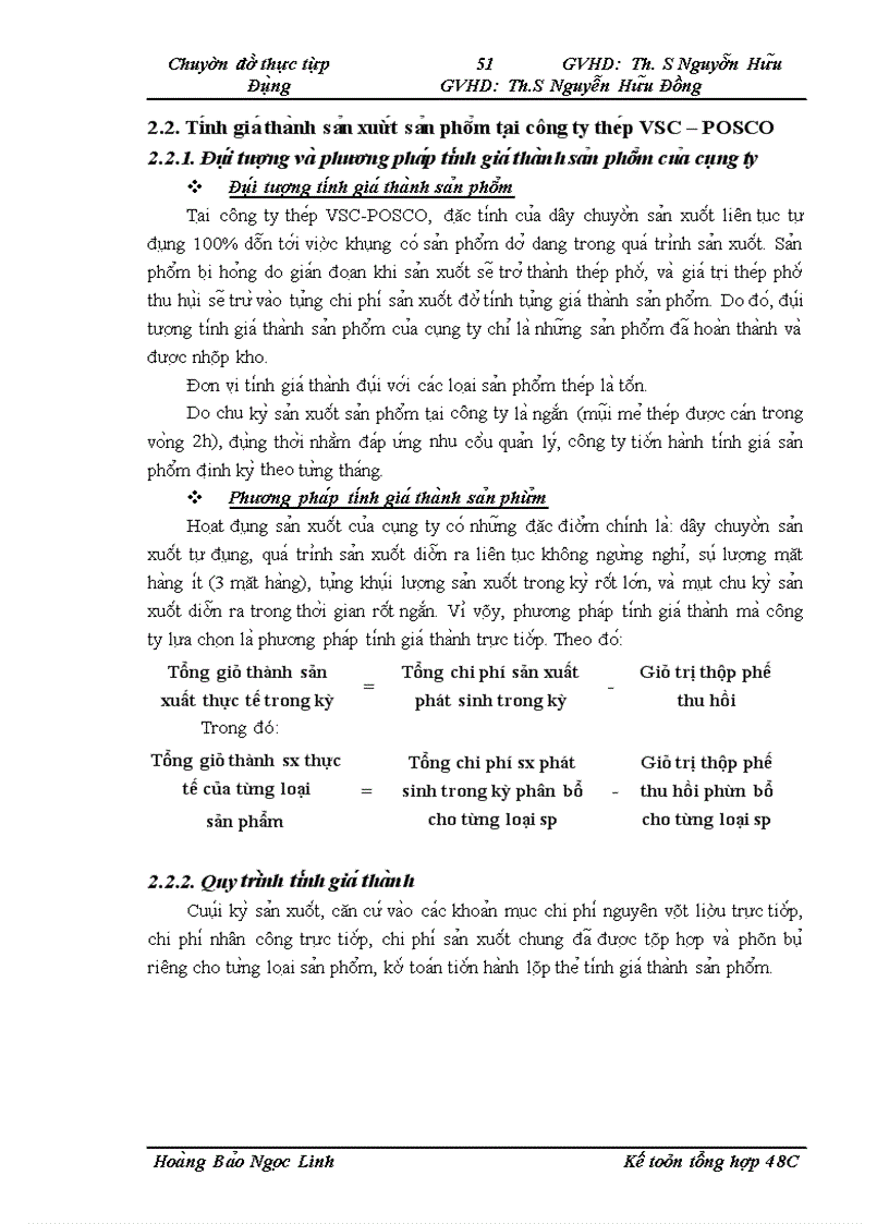 image for page Hoàn thiện công tác kế toán chi phí sản xuất và tính giá thành sản phẩm tại Công ty Thép VSC-POSCO