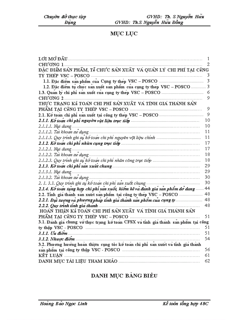 image for page Hoàn thiện công tác kế toán chi phí sản xuất và tính giá thành sản phẩm tại Công ty Thép VSC-POSCO
