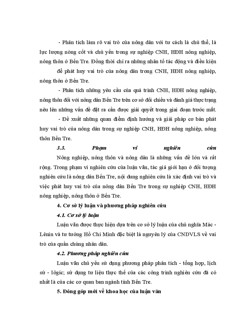 image for page Quan điểm và giải pháp phát huy vai trò của nông dân trong sự nghiệp công nghiệp hoá, hiện đại hoá nông nghiệp, nông thôn tỉnh bến tre