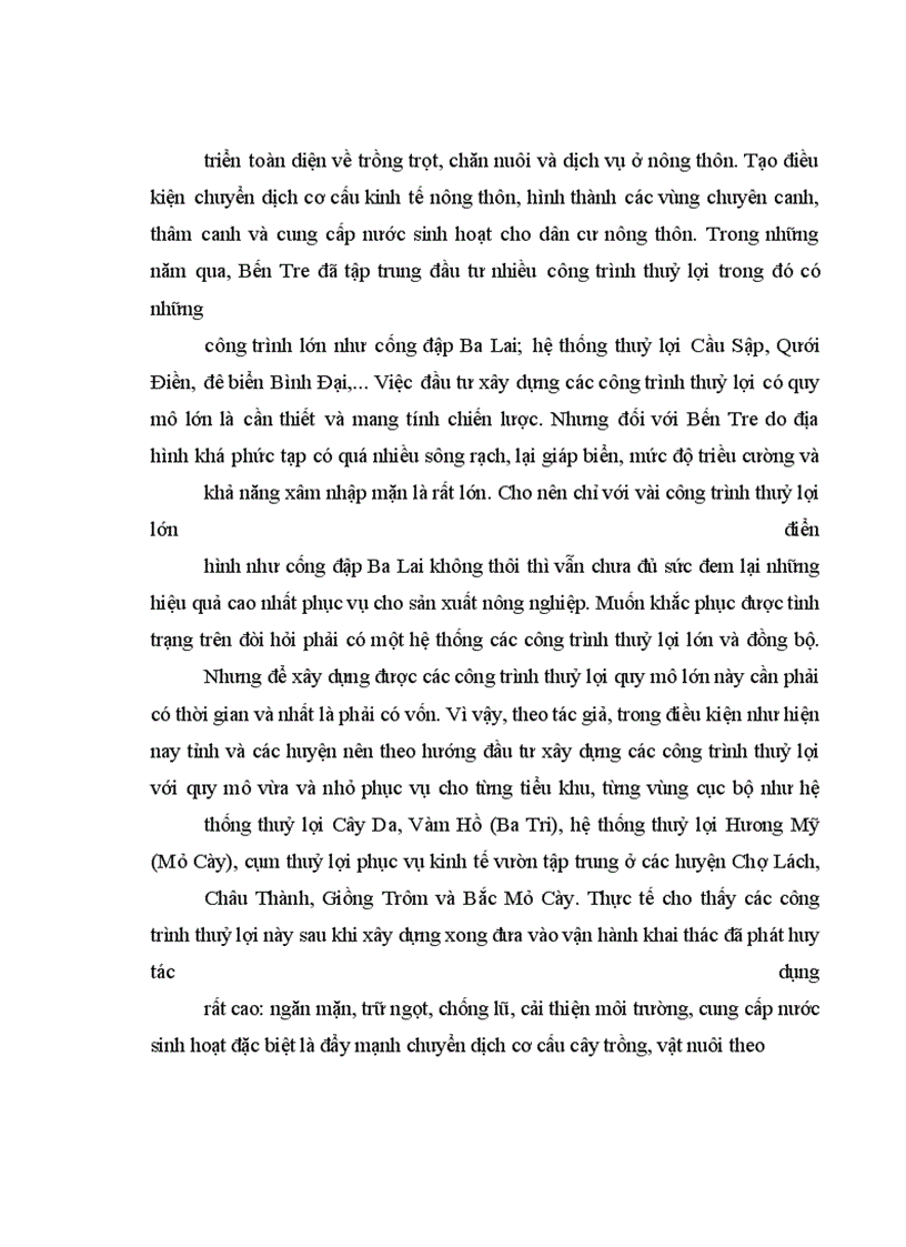 image for page Quan điểm và giải pháp phát huy vai trò của nông dân trong sự nghiệp công nghiệp hoá, hiện đại hoá nông nghiệp, nông thôn tỉnh bến tre