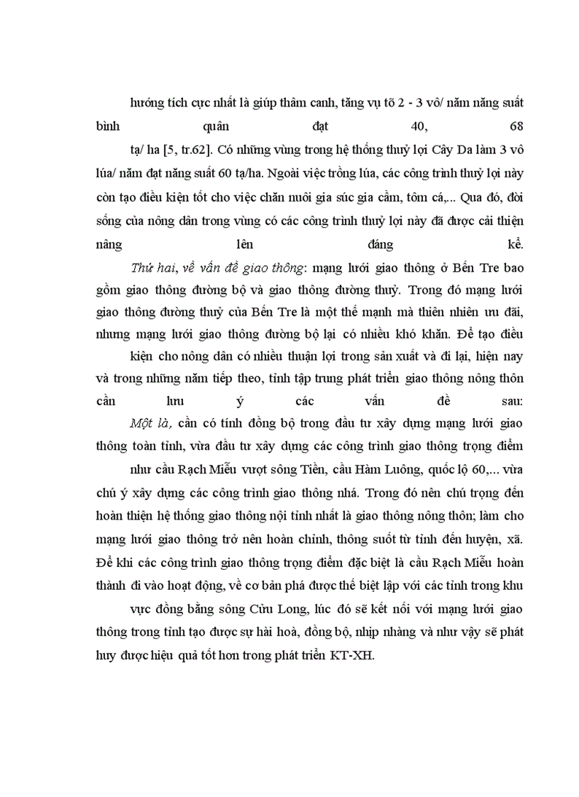 image for page Quan điểm và giải pháp phát huy vai trò của nông dân trong sự nghiệp công nghiệp hoá, hiện đại hoá nông nghiệp, nông thôn tỉnh bến tre