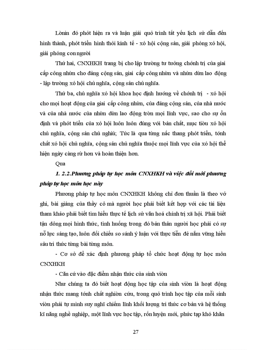 image for page Đổi mới phương pháp tự học trong học tập môn CNXHKH của sinh viên khoa GDCT- ĐHSPHN.