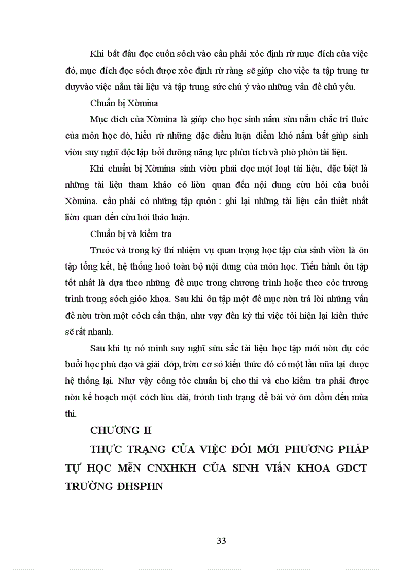 image for page Đổi mới phương pháp tự học trong học tập môn CNXHKH của sinh viên khoa GDCT- ĐHSPHN.