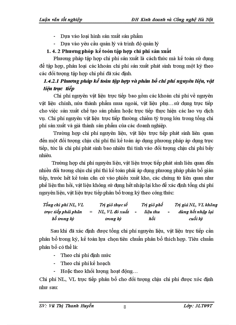 image for page Tổ chức kế toán tập hợp chi phí và tính giá thành sản phẩm tại Công ty CP Rexam Hanacans