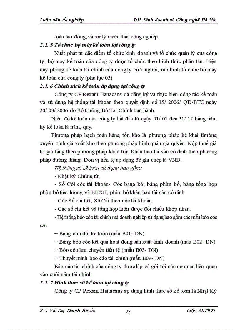 image for page Tổ chức kế toán tập hợp chi phí và tính giá thành sản phẩm tại Công ty CP Rexam Hanacans