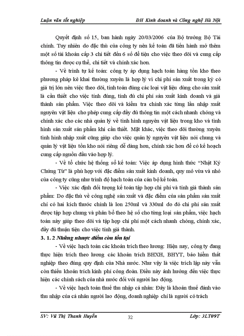 image for page Tổ chức kế toán tập hợp chi phí và tính giá thành sản phẩm tại Công ty CP Rexam Hanacans