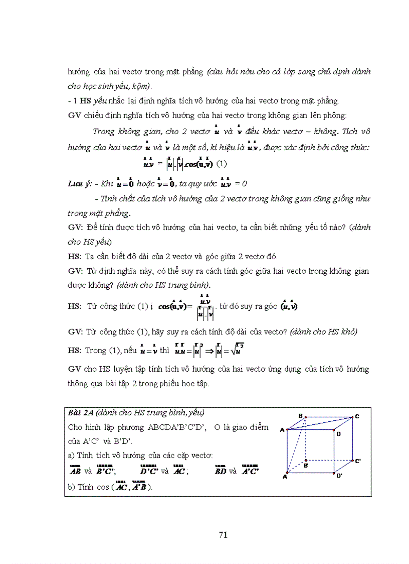 image for page Xây dựng và sử dụng hệ thống câu hỏi, bài tập phân hoá khi dạy học Quan hệ vuông góc trong khụng gian ở lớp 11 trường THPT