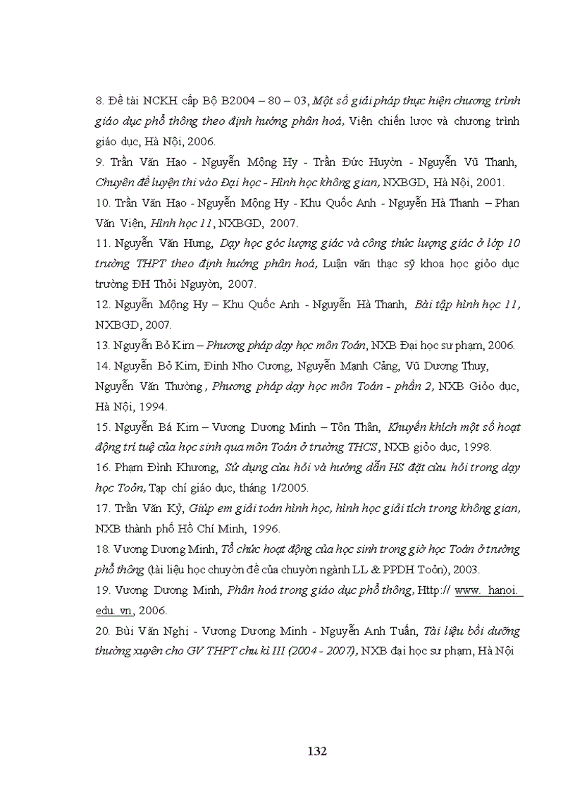 image for page Xây dựng và sử dụng hệ thống câu hỏi, bài tập phân hoá khi dạy học Quan hệ vuông góc trong khụng gian ở lớp 11 trường THPT