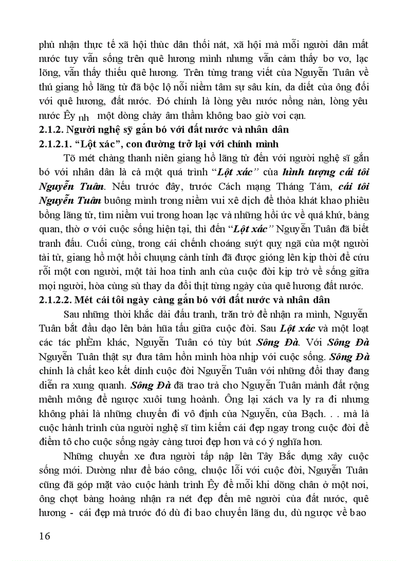 image for page Hình tượng cái tôi Nguyễn Tuân qua thể văn tùy bút