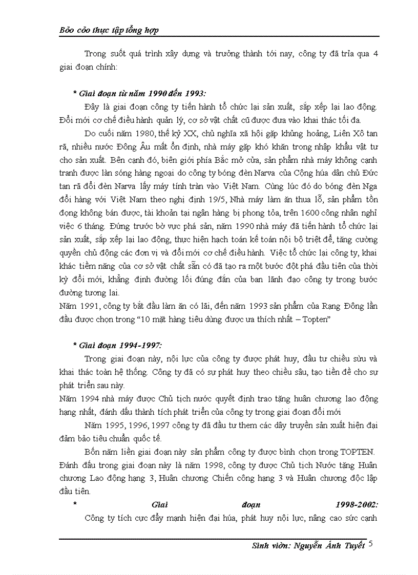 image for page Báo cáo tổng hợp: công ty cổ phần bóng đèn phích nước Rạng Đông