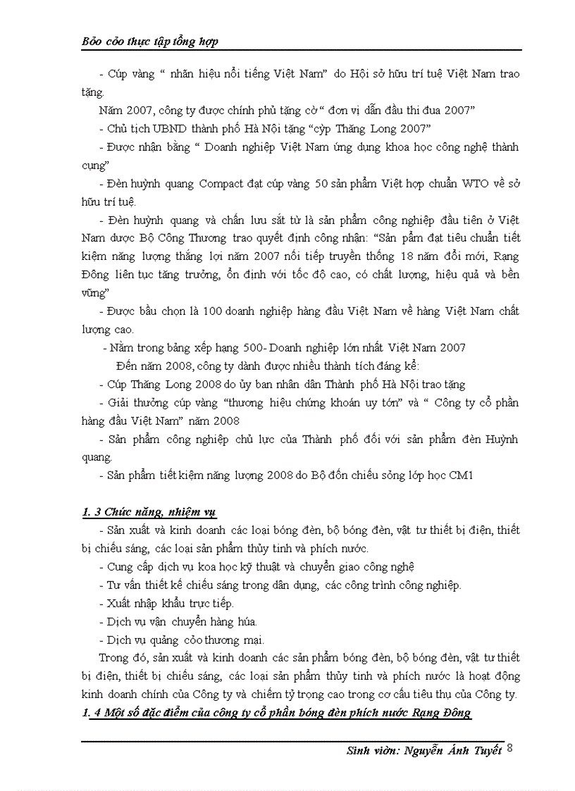 image for page Báo cáo tổng hợp: công ty cổ phần bóng đèn phích nước Rạng Đông