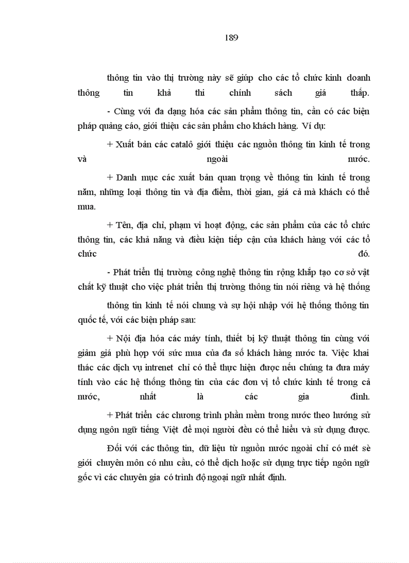 image for page Thông tin kinh tế trong sự phát triển kinh tế thị trường nước ta hiện nay