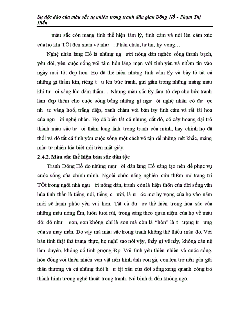 image for page Sự độc đáo của màu sắc tự nhiên trong tranh dân gian Đông Hồ