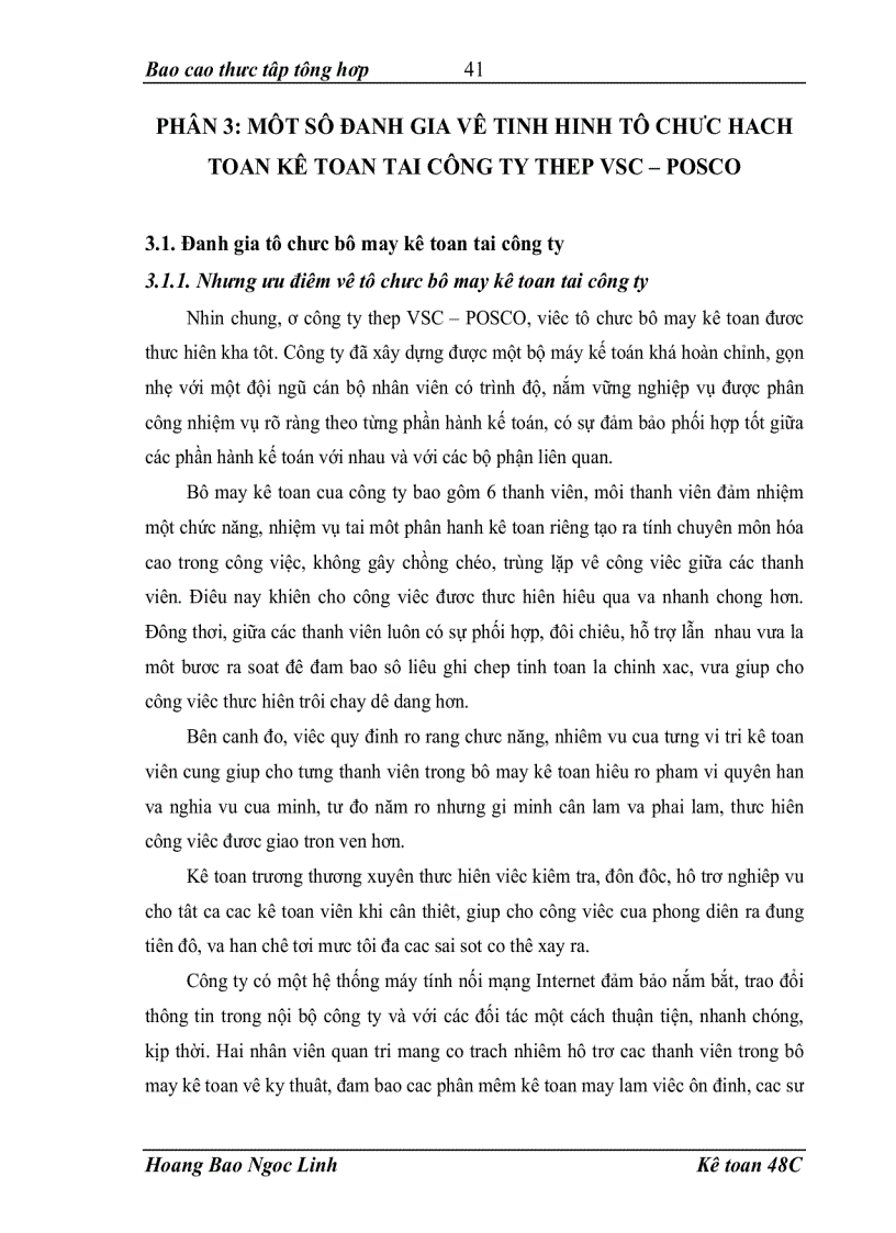 image for page Tổ chức bộ máy kế toán và hệ thống kế toán tại công ty thép VSC-POSCO