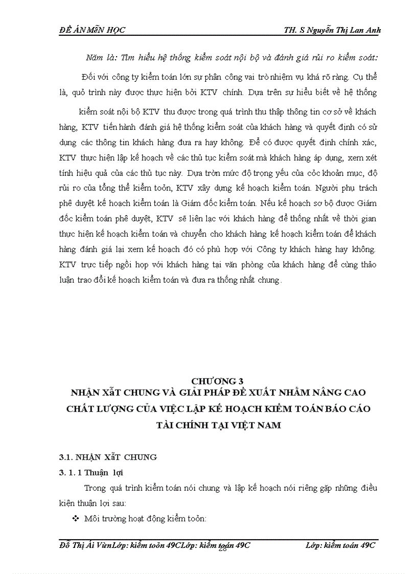 image for page Lập kế hoạch kiểm toán báo cáo tài chính”