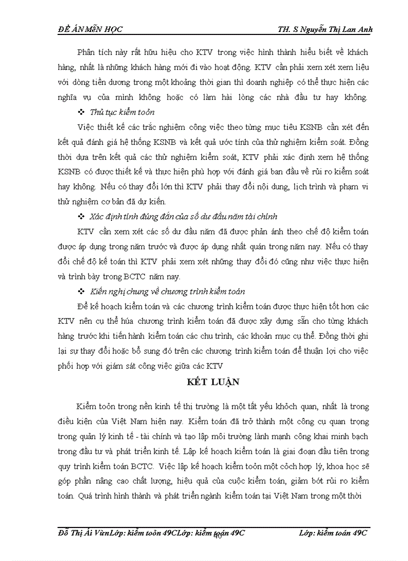 image for page Lập kế hoạch kiểm toán báo cáo tài chính”