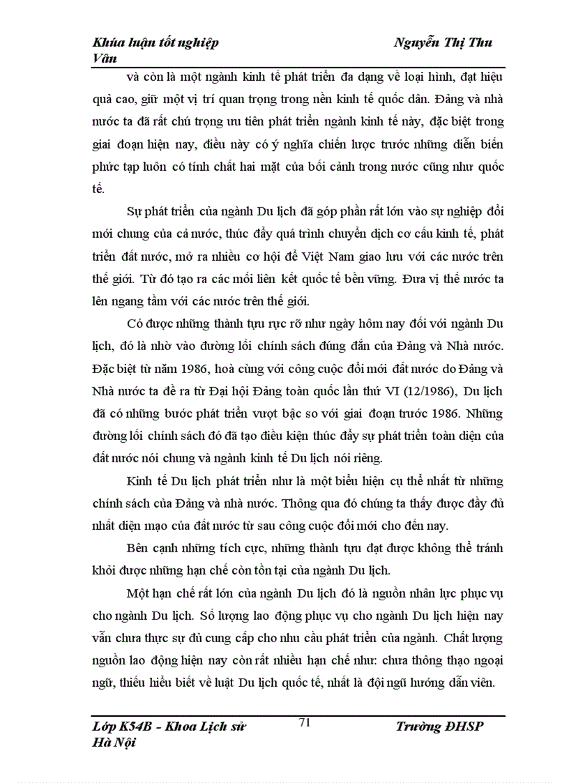 image for page Ngành Kinh tế Du lịch trong thời kỳ đổi mới từ 1986 đến 2008