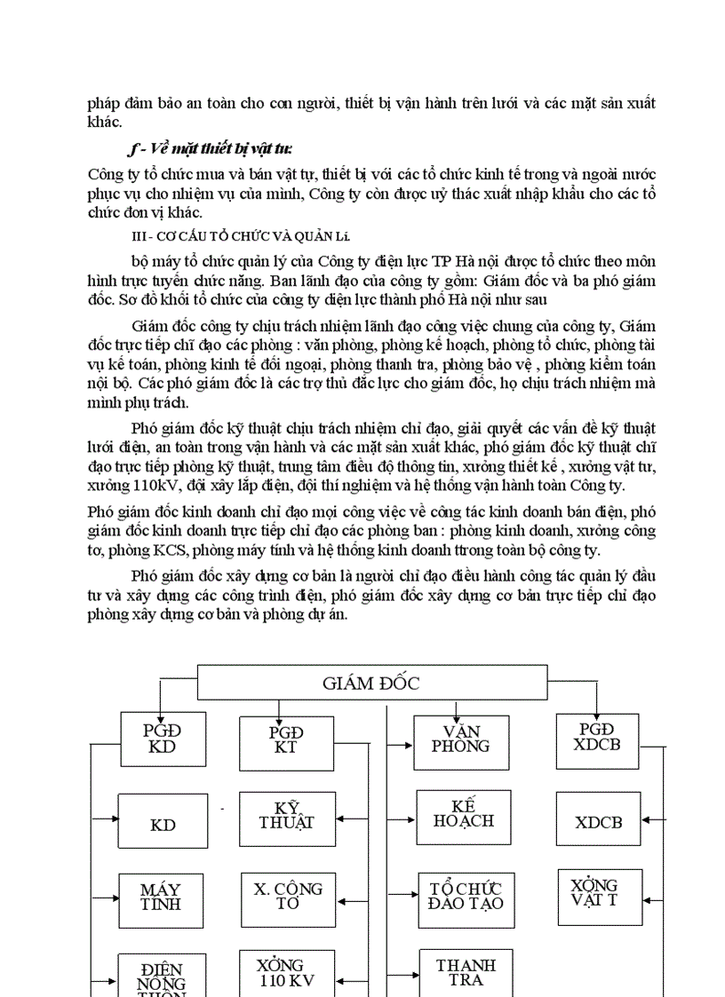image for page Tình hình sản xuất kinh doanh của công ty điện lực Hà nội