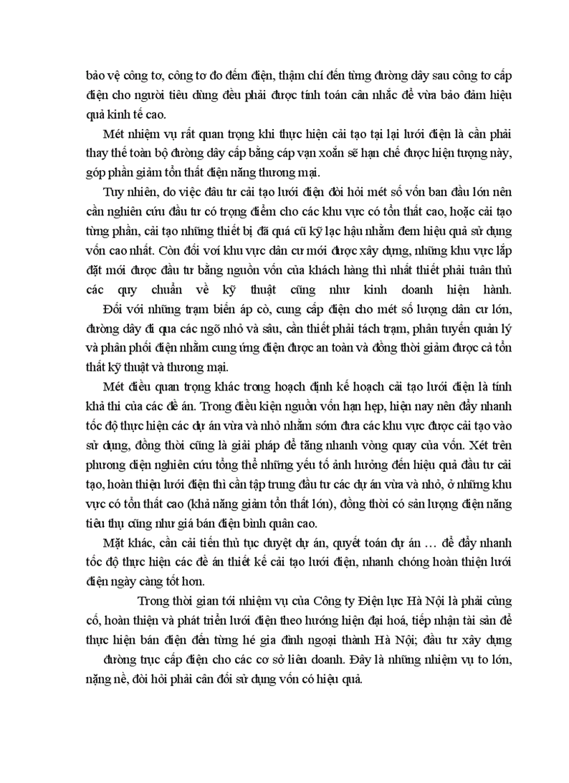 image for page Tình hình sản xuất kinh doanh của công ty điện lực Hà nội