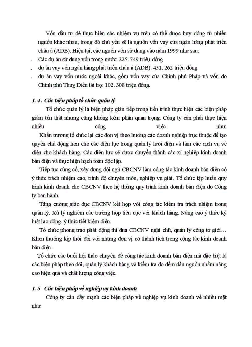 image for page Tình hình sản xuất kinh doanh của công ty điện lực Hà nội