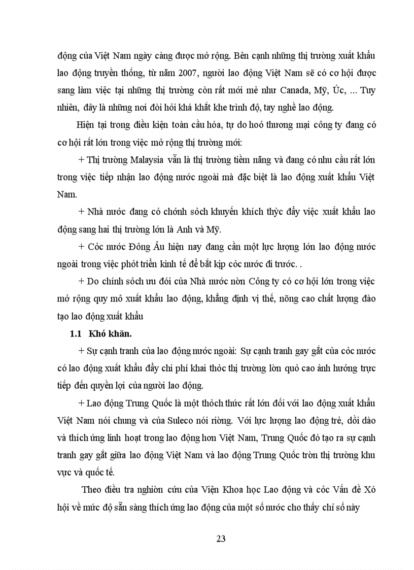 image for page Thực trạng hoạt động xuất khẩu lao động của công ty dịch vụ xuất khẩu lao động và chuyên gia Suleco