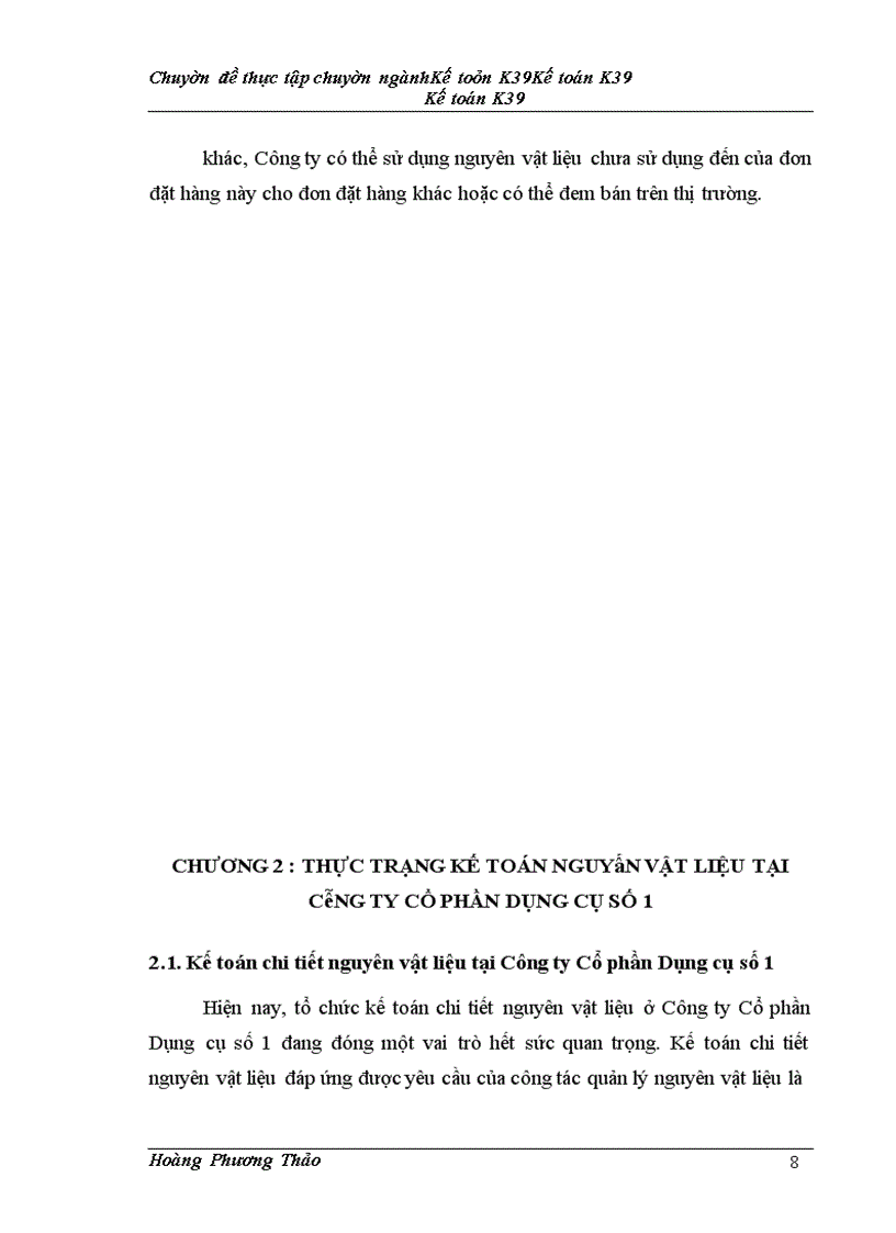 image for page Hoàn thiện kế toán nguyên vật liệu tại Công ty Cổ phần Dụng cụ số 1