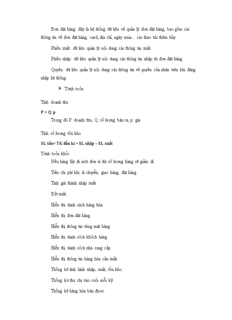 image for page Quản Lý Nhập/Xuất Hàng Theo Đơn Đặt Hàng