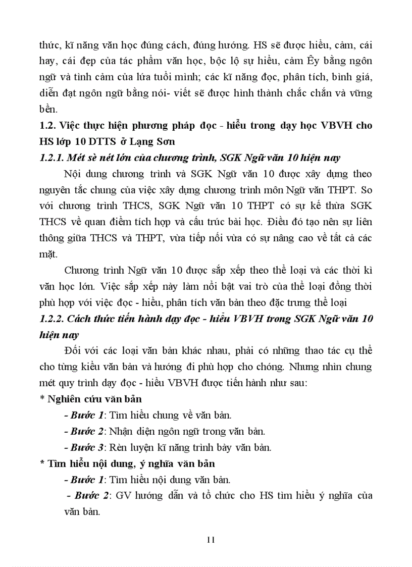 image for page Hướng dẫn học sinh lớp 10 dân tộc thiểu số ở Lạng Sơn đọc - hiểu đoạn trích
