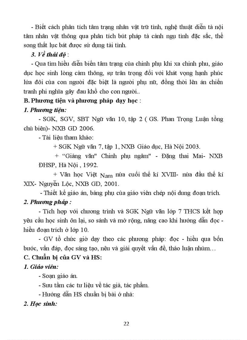 image for page Hướng dẫn học sinh lớp 10 dân tộc thiểu số ở Lạng Sơn đọc - hiểu đoạn trích