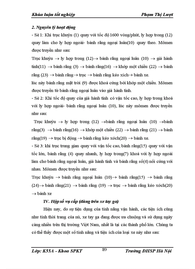 image for page Ứng dụng động cơ đốt trong trên xe máy