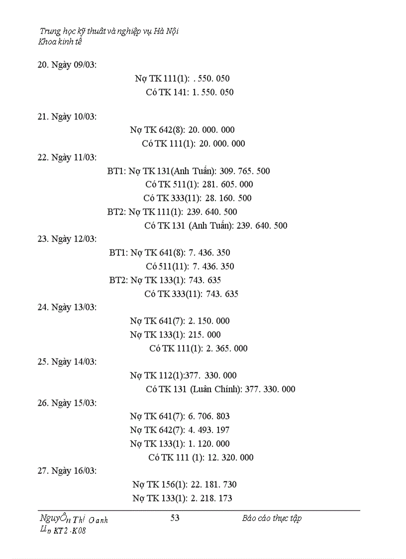 image for page Thực trạng công tác hạch toán kế toán tổng hợp tại Công ty TNHH NAM ĐÔ