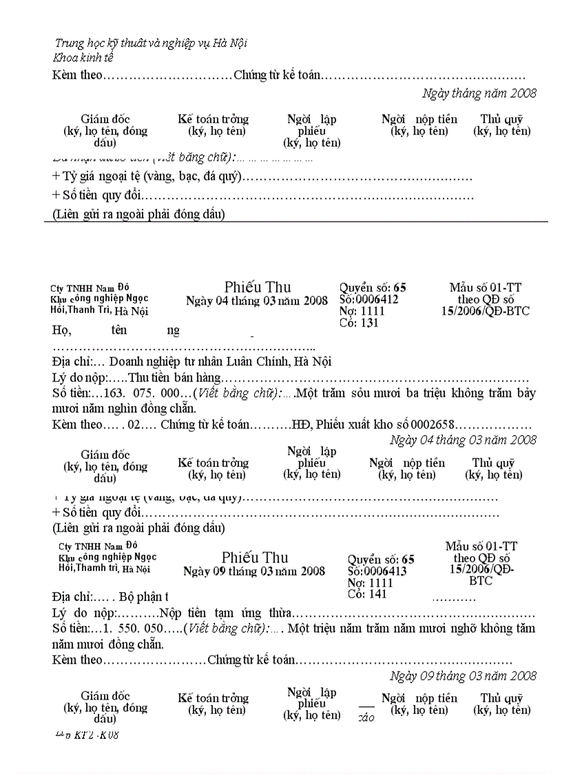 image for page Thực trạng công tác hạch toán kế toán tổng hợp tại Công ty TNHH NAM ĐÔ