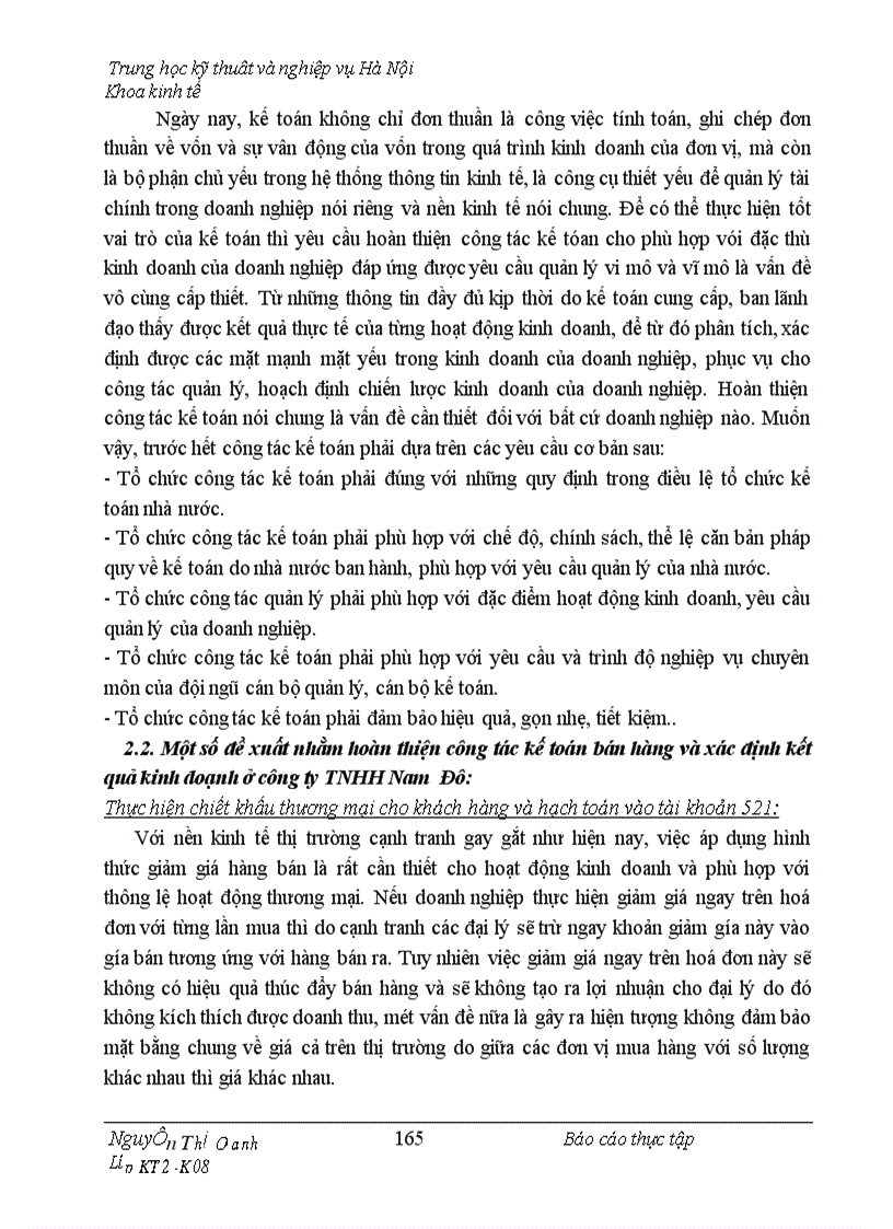 image for page Thực trạng công tác hạch toán kế toán tổng hợp tại Công ty TNHH NAM ĐÔ