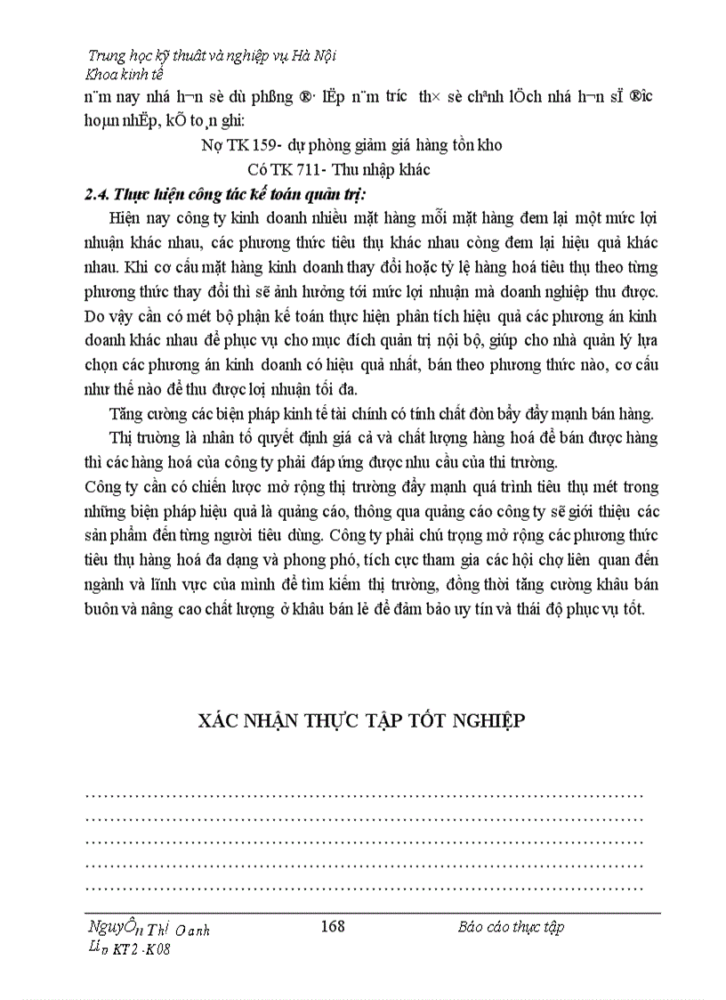 image for page Thực trạng công tác hạch toán kế toán tổng hợp tại Công ty TNHH NAM ĐÔ