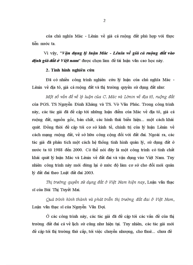 image for page Vận dụng lý luận Mác - Lênin về giá cả ruộng đất vào định giá đất ở Việt nam