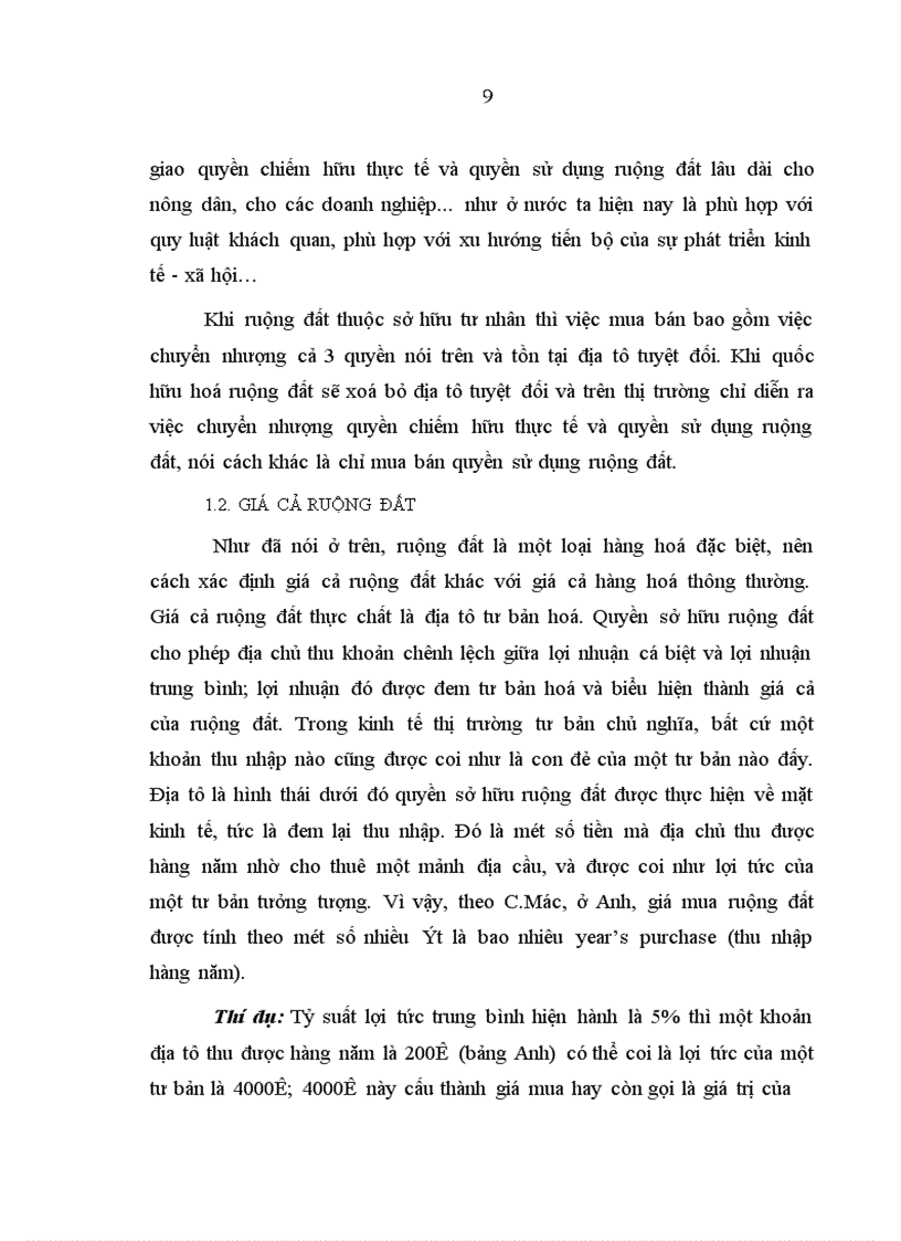 image for page Vận dụng lý luận Mác - Lênin về giá cả ruộng đất vào định giá đất ở Việt nam