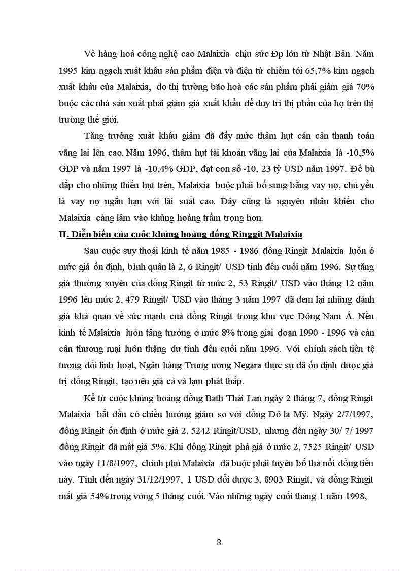 image for page Bài học kinh nghiệm của Việt Nam sau cuộc khủng hoảng kinh tế - tài chính Malaixia