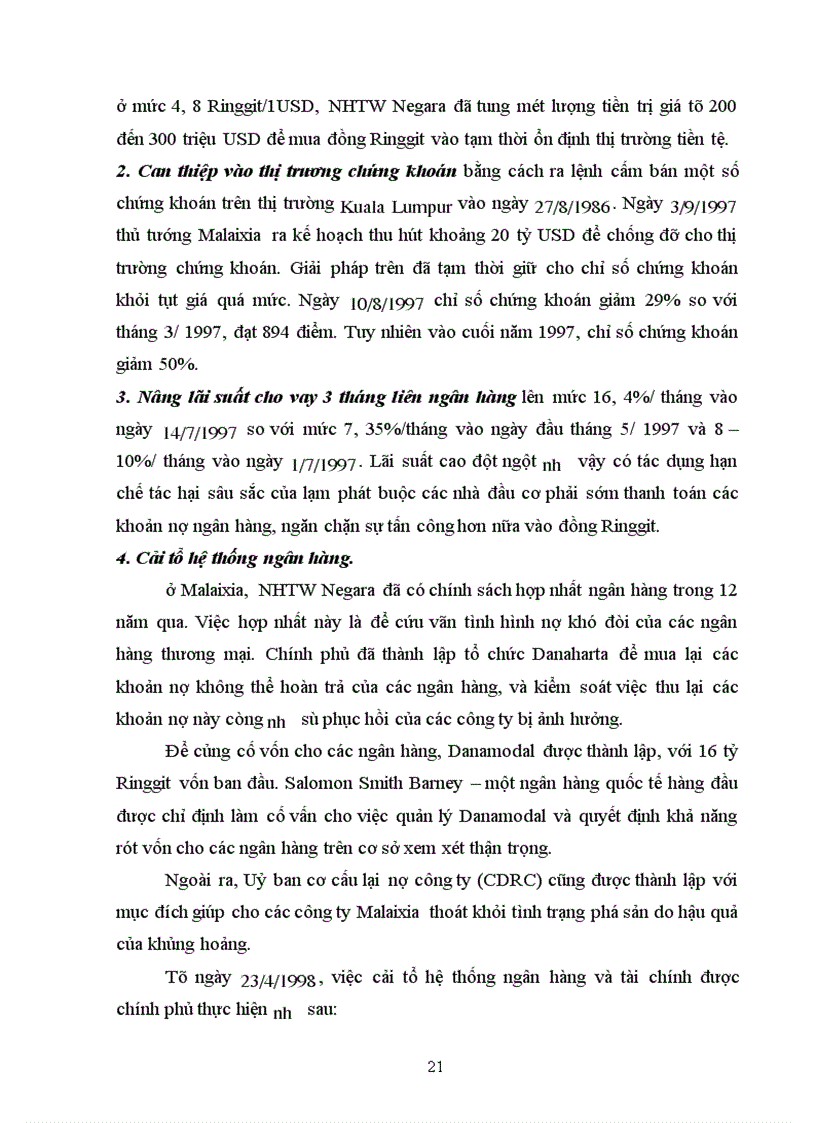 image for page Bài học kinh nghiệm của Việt Nam sau cuộc khủng hoảng kinh tế - tài chính Malaixia