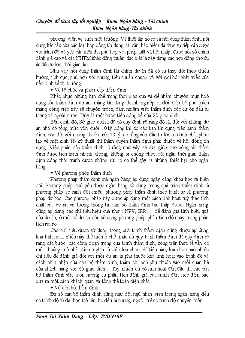 image for page Nâng cao chất lượng công tác thẩm định tài chính dự án đầu tư tại Sở giao dịch I Ngân hàng Đầu tư và phát triển Việt Nam