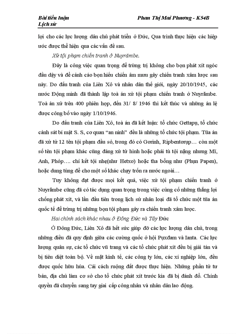 image for page Những diễn biến chủ yếu của cuộc chiến tranh lạnh giữa hai cực Xô- Mĩ và khối Đông- Tây qua việc giải quyết vấn đề Đức sau năm 1945
