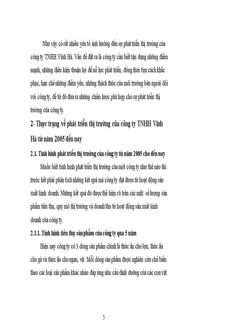 image for page Một số biện pháp nhằm phát triển thị trường tiêu thụ thức ăn chăn nuôi tại công ty TNHH Vĩnh Hà