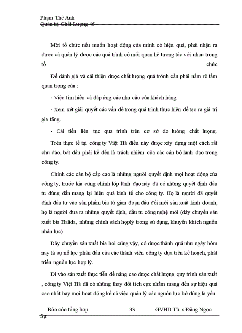 image for page Hoạt động nâng cao chất lượng quy trình sản xuất bia hơi của công ty việt hà