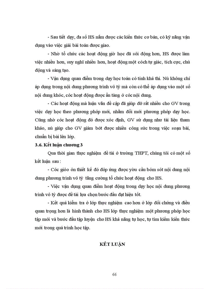 image for page Vận dụng quan điểm hoạt động trong dạy học phương trình vô tỷ ở trường trung học phổ thông