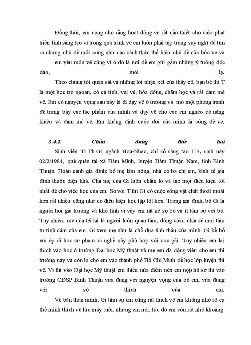 image for page Mức độ sáng tạo của sinh viên Họa-Nhạc trường Cao đẳng Sư phạm Bình Thuận