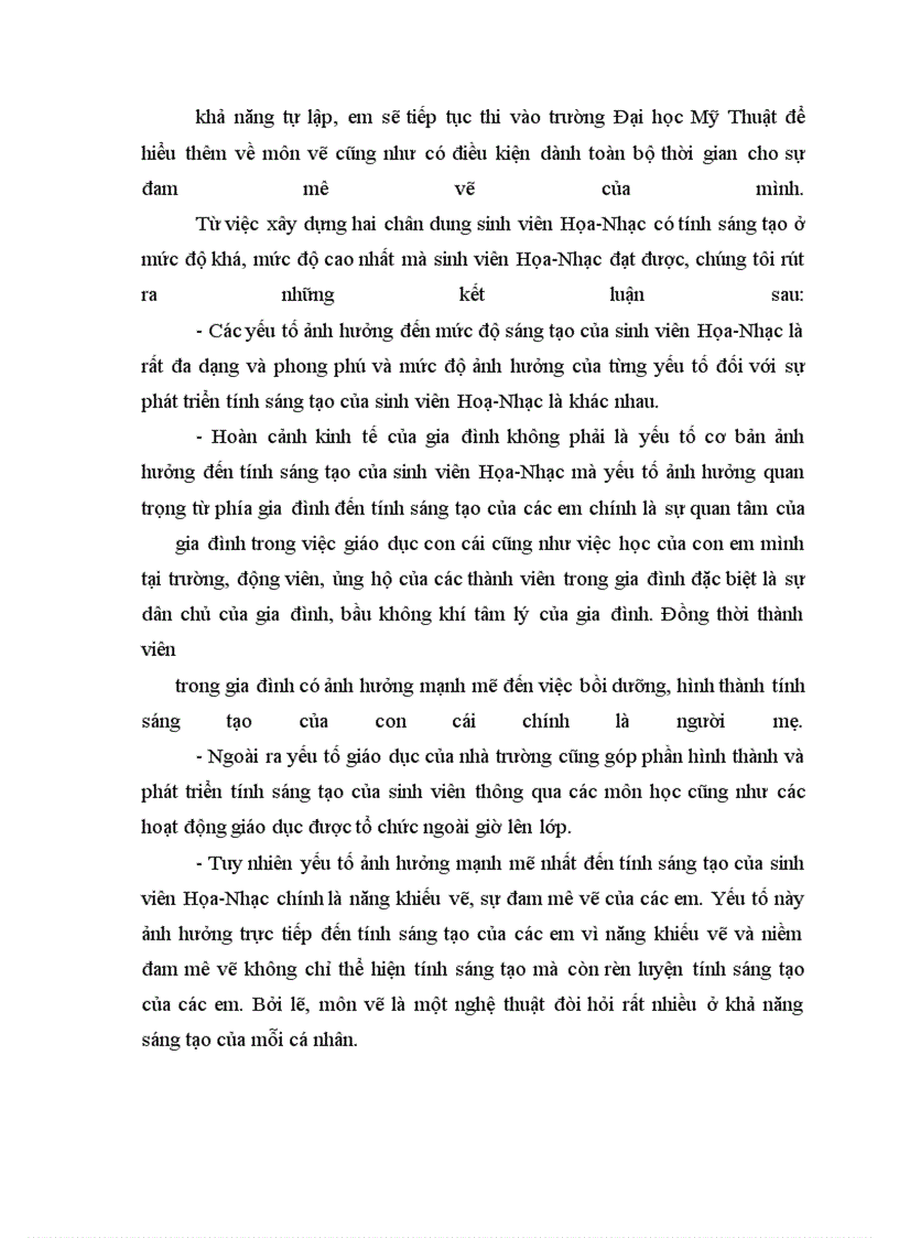 image for page Mức độ sáng tạo của sinh viên Họa-Nhạc trường Cao đẳng Sư phạm Bình Thuận