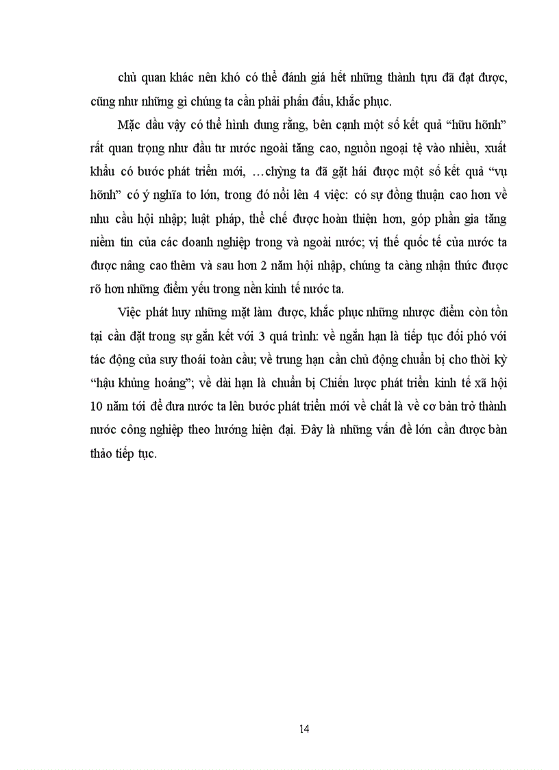 image for page Vai trò của hội nhập kinh tế