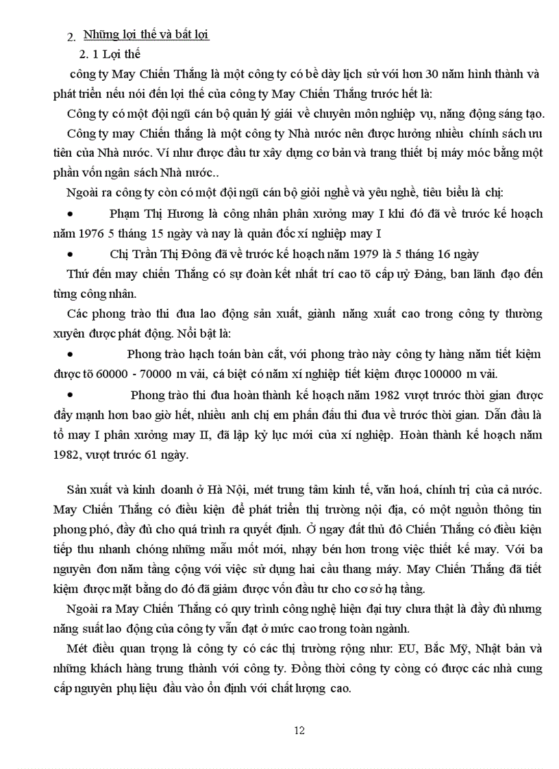 image for page Quá trình hình thành phát triển của công ty May Chiến Thắng.