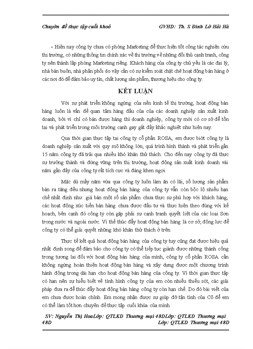 image for page Giải pháp thúc đẩy hoạt động bán hàng của công ty cổ phần ROSA