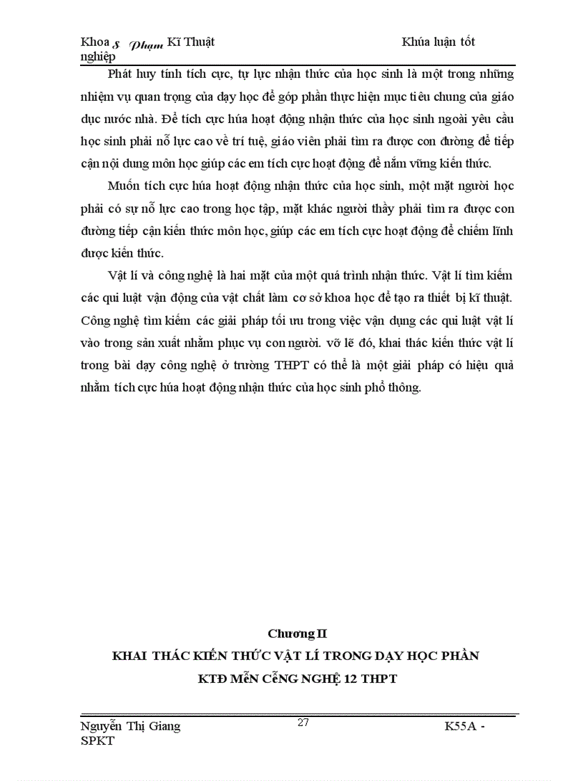 image for page Khai thác kiến thức vật lí trong dạy học phần kĩ thuật điện môn công nghệ 12 nhằm tích cực hóa hoạt động nhận thức của học sinh THPT